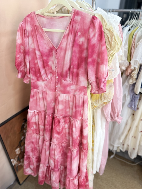 French Floral Romantic Dress