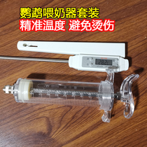 Professional parrot feeder Needle tube Feeding tool Thermometer feeder Bird supplies set