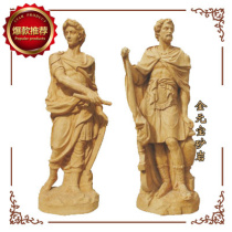 European figures artificial sandstone decorative relief round sculpture large three-dimensional porch sandstone warrior figure