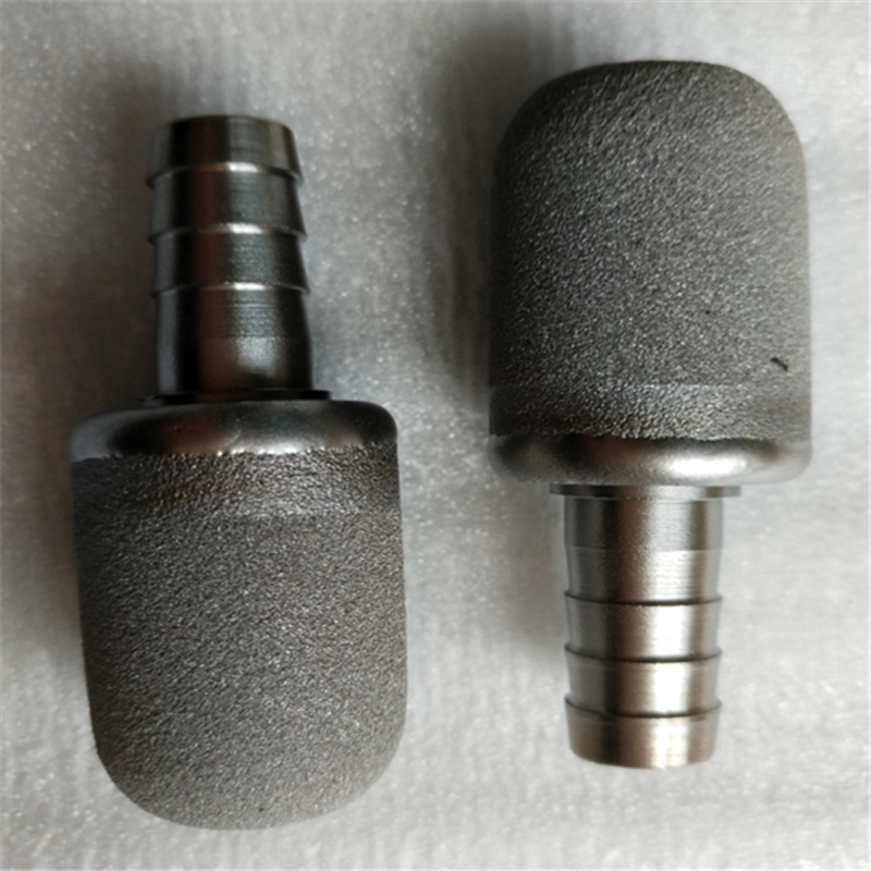 Titanium alloy aeration head powder sintered aeration disc φ14*20 mushroom-shaped titanium aerator for ozone sewage