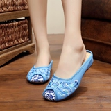 Летние тапочки, этнические слайдеры для матери, обувь, туфли, этнический стиль