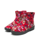 Зимние флисовые удерживающие тепло нескользящие короткие сапоги, для среднего возраста