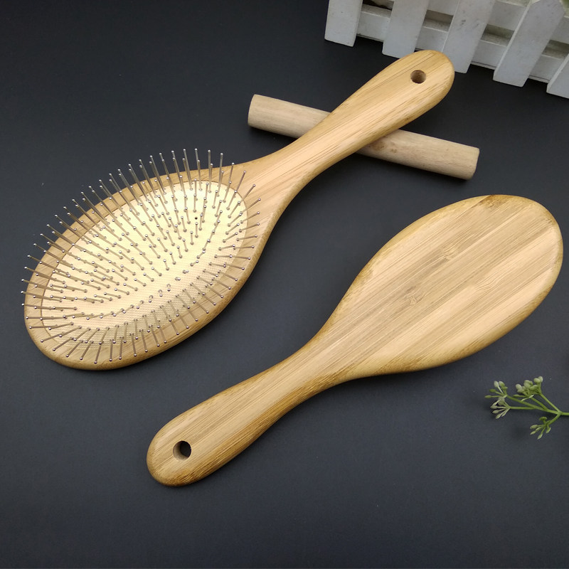 New bamboo steel pin tooth airbag massage comb home long hair smooth hair comb air cushion large plate comb bread comb