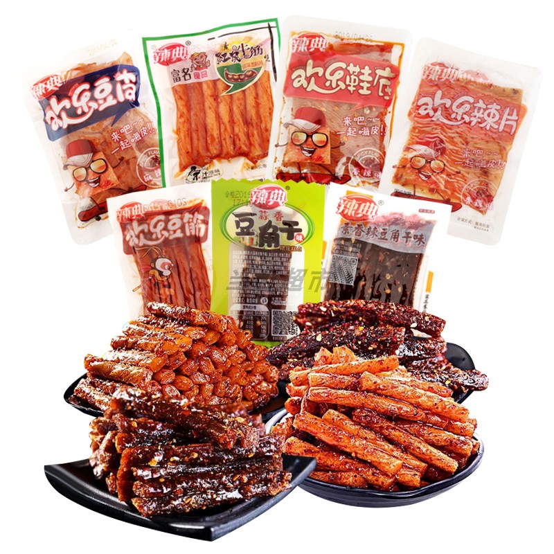 Jiangxi Spicy Code Happy Sole Spicy Strips Daquan Old-fashioned Spicy Slices Perverted Spicy Salty Spicy Small Package Childhood Snacks