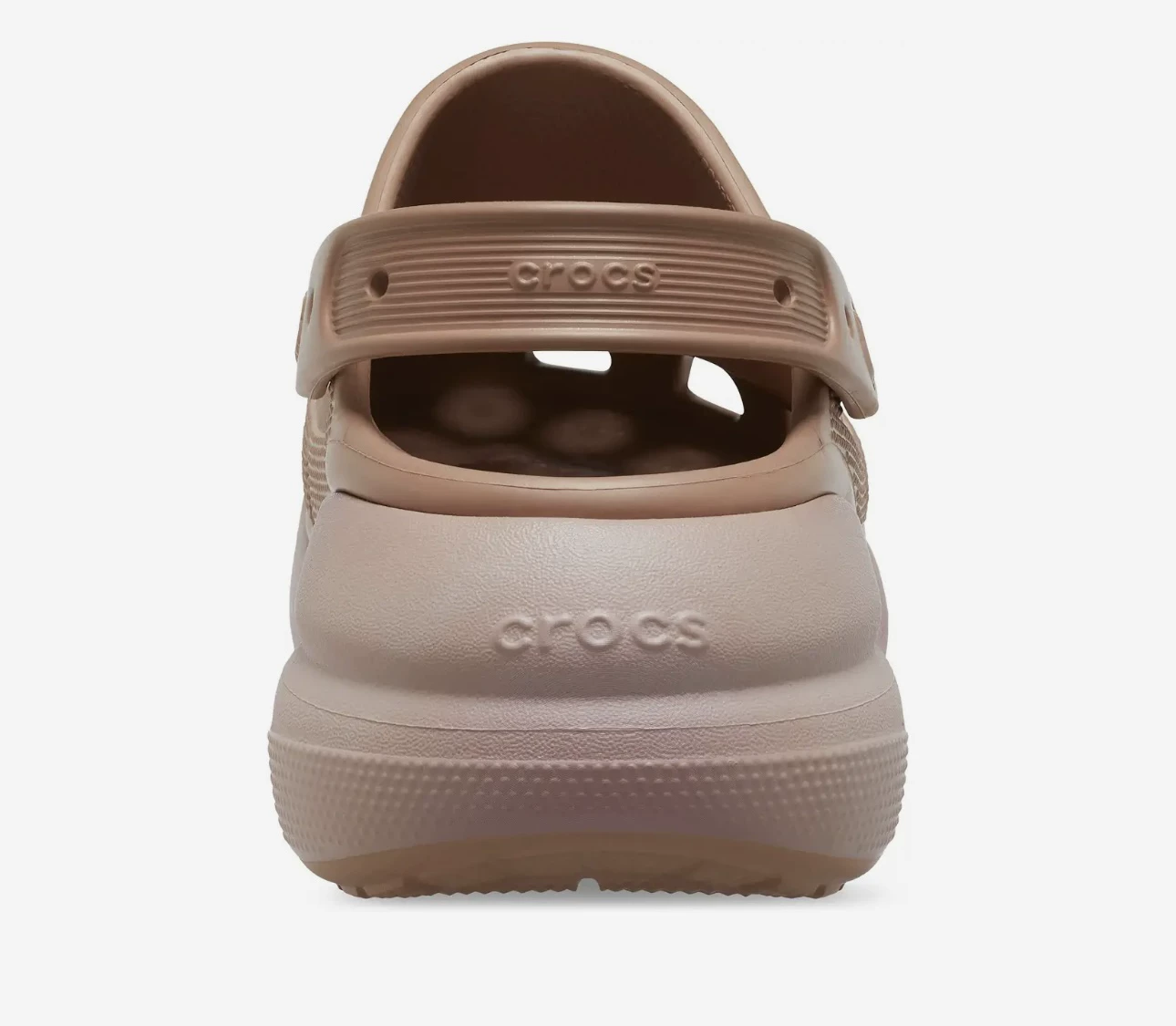 Клубнично-латте пухлые туфли с большой подошвой Hole Shoes Crocs Classic Crush clog США покупка напрямую по электронной почте