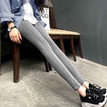 Spring and summer Korean version of casual pregnant women Spring pants women wear spring thin sports tide mother anti-light bottoming trousers