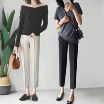 Spring and summer thin nine-point pregnant women spring clothes 2021 New wear loose casual long pants spring and autumn leggings