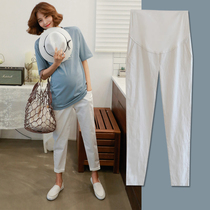 Pregnant women pants spring summer 2021 New Tide mother wear seven points summer thin loose casual nine leggings
