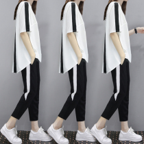 Pregnant women pants spring summer 2021 New Tide mother wear thin chiffon sports leisure fashion summer suit