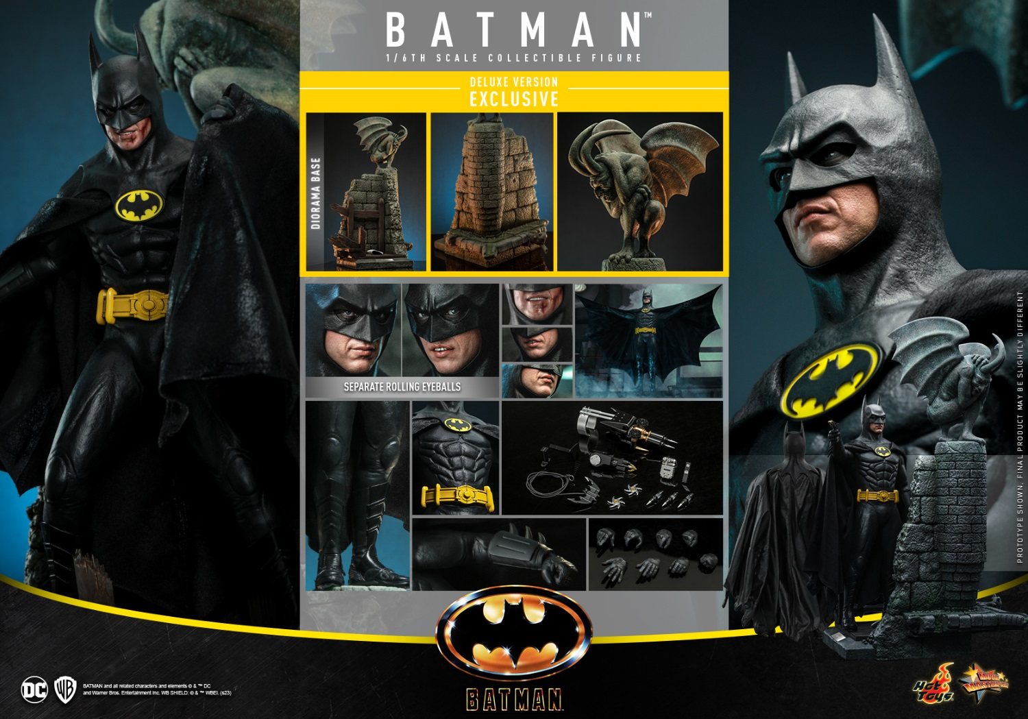 Batman1989》Hot Toys 1/6 Scale Male Action Figure Model Collection