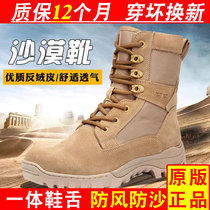 Desert boots outdoor high-top sand-colored tooling Martin boots mens hiking boots combat training boots