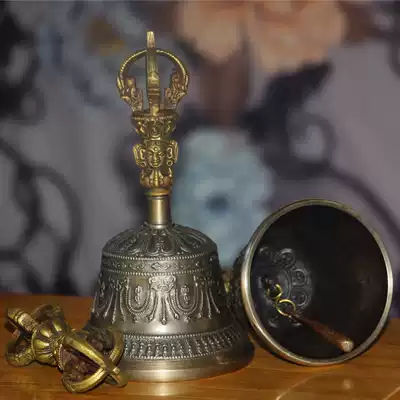 Nepal handmade five-strand Vajra bells Tibetan national musical instrument bronze bell Bell Bell Bell tantric instrument instrument
