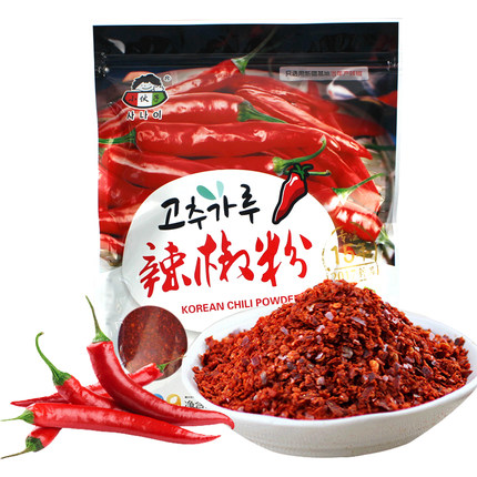 小伙子中粗辣椒粉粗韩国泡菜专用做腌辣白菜用调料韩式烧烤辣椒面 Tmall Com锟斤拷猫