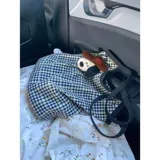 Японский шоппер, вместительная и большая сумка на одно плечо, льняная сумка
