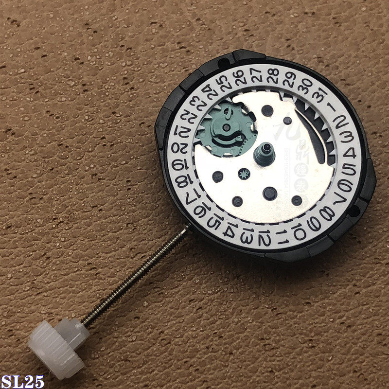 Watch accessories Brand new original single calendar SL25 movement 3-pin quartz movement