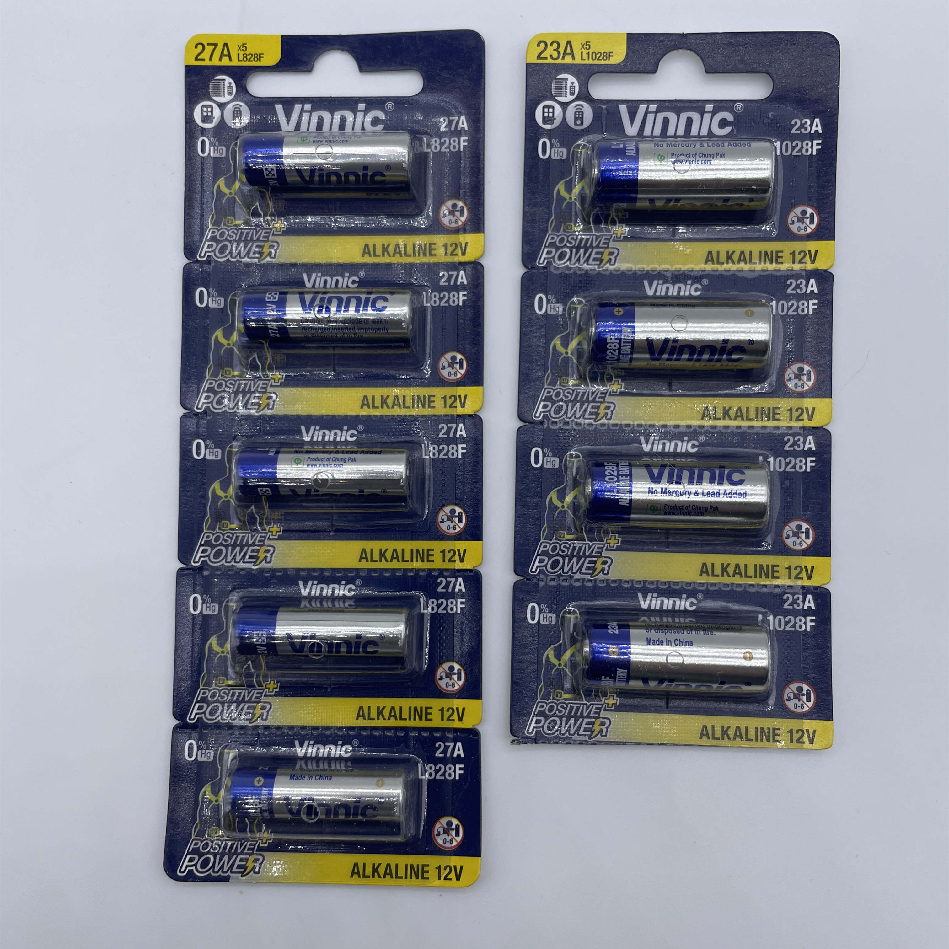 vinnic Silver Warrior L828F 27A 1028F 23A Door Bell Remote Control 12v alkaline dry battery price