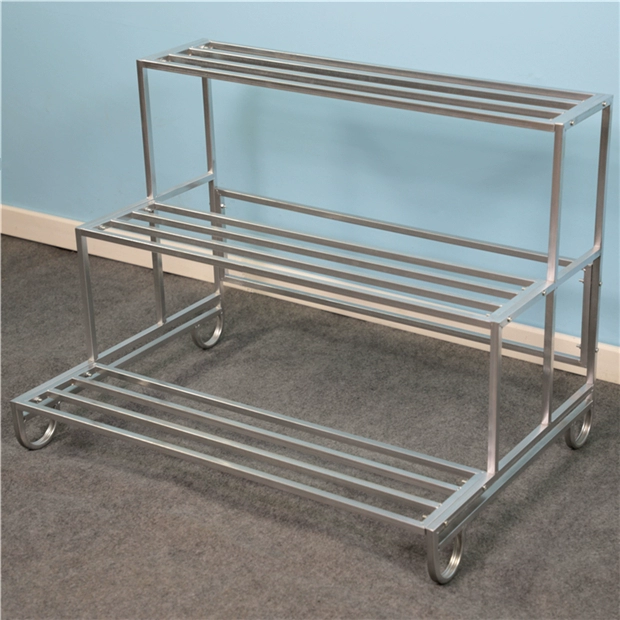 Hoa sắt rèn đứng tầng ba bậc thang chậu hoa kệ phòng khách ban công nhiều tầng cây cảnh phong lan nhiều giá nhỏ - Kệ tủ đựng giày dép bằng gỗ