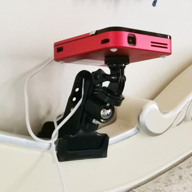 Miniature projector desktop headboard holder tripod suitable for 2019 new UKCSIS superior single-hole machine