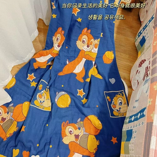 Детское дышащее летнее хлопковое марлевое одеяло, банное полотенце