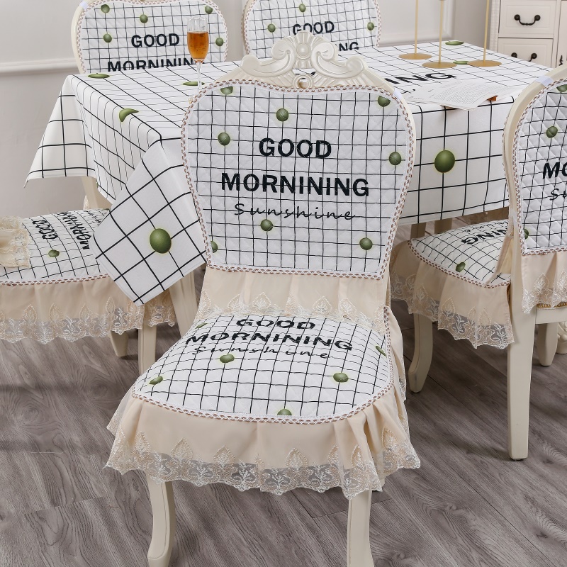 Eurostyle table cloth dining chair cushion suit modern minimalist table and chairs cover with rectangular table cloth tea table cloth chair cover