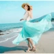 2020 hè mới boho thanh lịch kỳ nghỉ bên bờ biển váy voan váy swing lớn váy dài nữ mùa hè - Váy