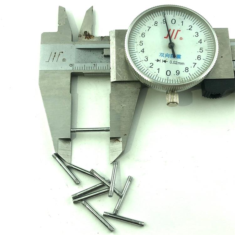 Double Head Tooth Screw Ornament Tapping Hole Steel Ball m3m2 Tooth Stainless Steel Steel Ball Double Head Tooth Wire Rod Dress Accessories-Taobao