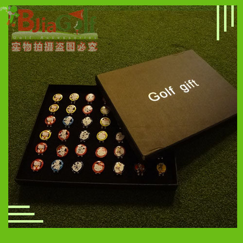 Golf cap clip cartoon cap clip golf gift cap clip magnetic cap clip mark gift box gift prize