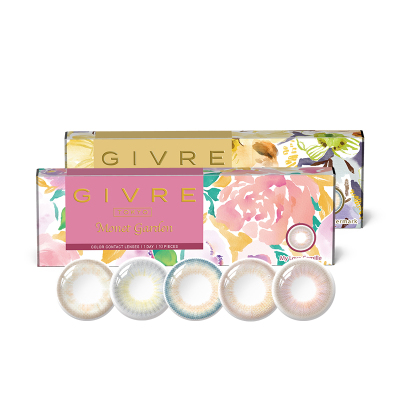 日本givre绮芙莉美瞳日抛10片莫奈玫瑰网红混血隐形近视眼镜正品