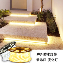 LED light with living room dark slot ceiling color-changing soft light strip Outdoor decorative light strip long line light Household 220v