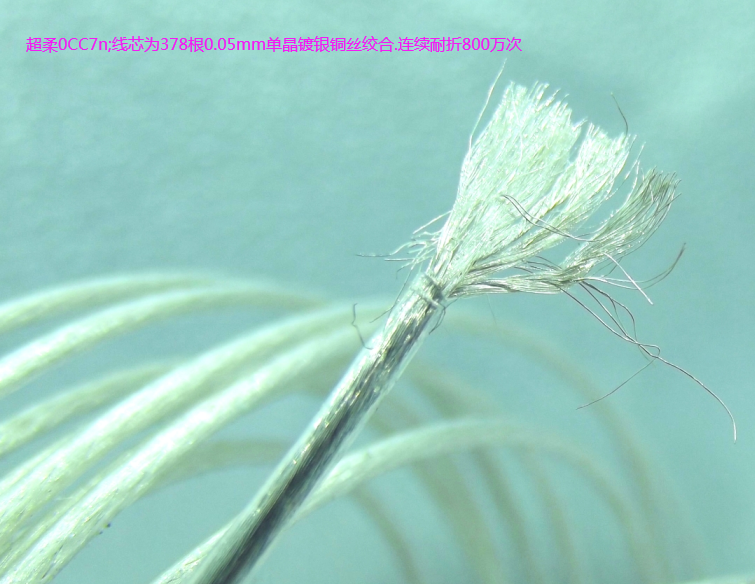 Imported process ultra - soft silver plated DIY line speaker line 0 75 square 378 core 0 05mm waterproof resistant resistance