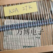 27K KOA resistor brand new original Japanese resistor 1 4W 0 25W 27000 ohms