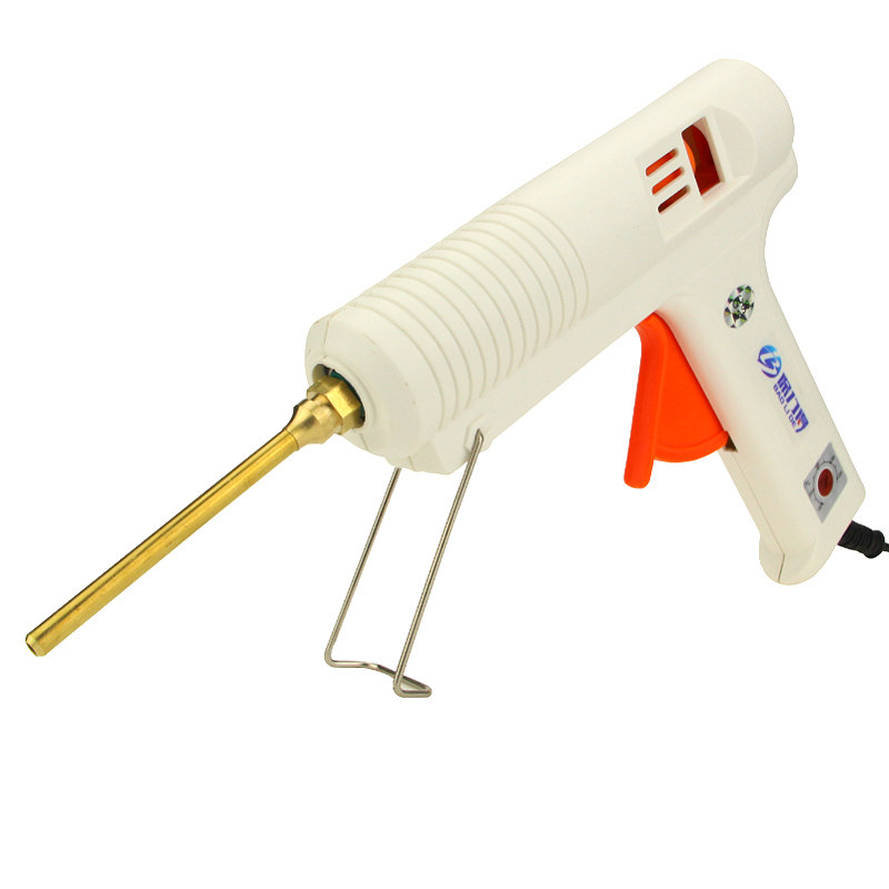 Extended mouth hot melt gun high power adjustable thermolyhot melt gun long copper nozzle lighting lithography gun with glue gun