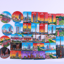 China City Tourist Souvenir Gift Shanghai Oriental Pearl Yuyuan Bund Jinmao Building Refrigerator Sticker