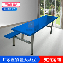 Manufacturer Direct food Restaurant and table and chairs GRP table Students staff canteen dining table chair Chinese Unilateral Conjoined Table