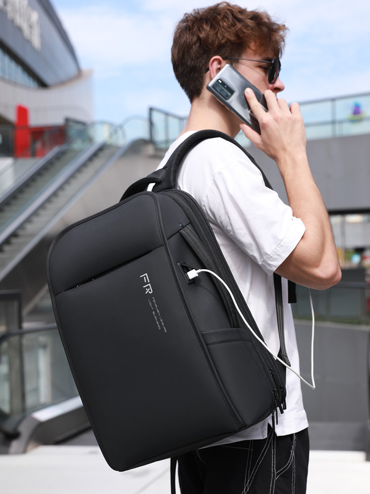 Men's backpack backpack business trip large capacity multi-functional expandable travel bag 17 3 inch computer bag male