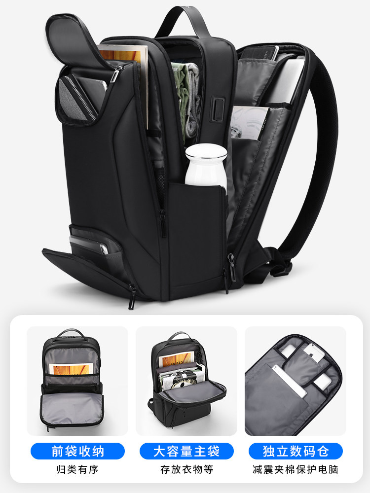 Backpack Multifunctional business casual men's backpack Travel business trip 15 6 inch laptop school bag