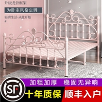 Eurostyle Minimalist Fashion Iron Frame Princess Bed Double Environmentally Friendly Iron Art Bed Single Children 1 21 5 1 8 m Iron Bed