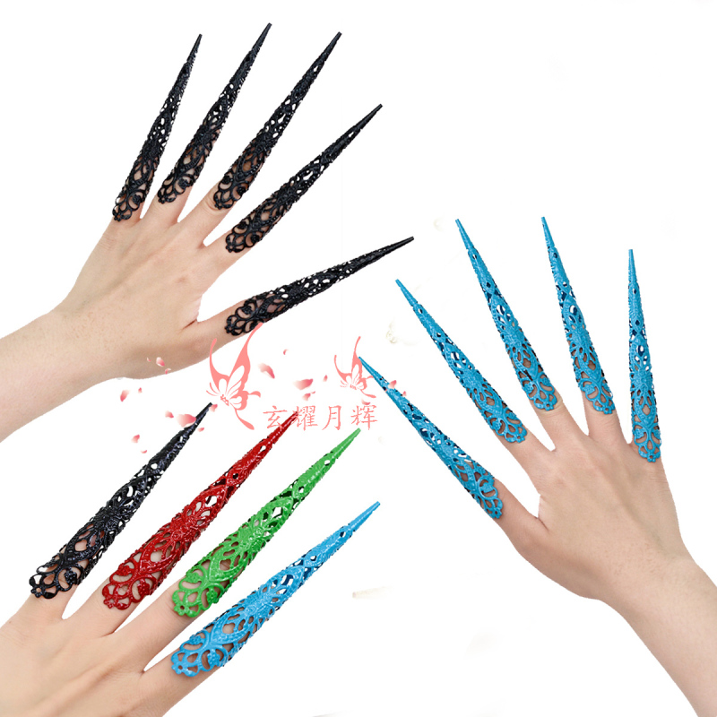 Ancient-Style Palace Finger Cots and Nail Protectors, Same Style as the Queen's Ruyi Legend and the Legend of Yanxi, Thousand-Hand Guanyin Nail Covers Ancient-Style Palace Finger Cots and Nail Protectors, Same Style as the Queen's Ruyi Legend and the Legend of Yanxi, Thousand-Hand Guanyin Nail Covers