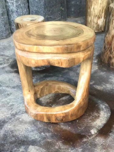 Пьерной пирс сплошной древесина Кампаре дерево пирс -пирз пня пня Творческий кофейный столик с твердым деревянным табурет