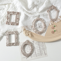 Silver retro small photo frame photo props holding nail art decoration Gu Mei photography props accessories still life match