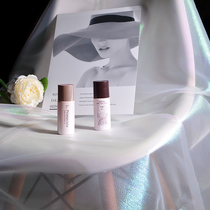 Colorful solid color organza girl heart shining laser mesh cosmetics photo photography props background cloth