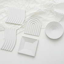 Profiled white containing trays Wavy Pins Photo props small objects Decorative Ornament Pendulum shooting Background