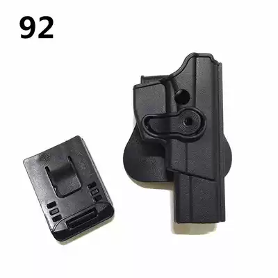 Plastic steel 92 pistol holster waist sleeve 92G fast pull sleeve tactical rotation 92 change fast gun holster leggings sleeve Magazine double row