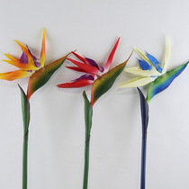 Single high-grade real PE big bird of paradise simulation plant Bird of paradise fake flower plastic flower decorative flower arrangement