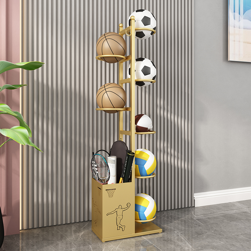 Household Basketball Storage Rack, Floor-Standing Storage Rack for Storing Balls, Sports and Fitness Equipment, Organizing and Storage Rack