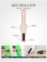  Multi-function kitchen long handle cleaning brush wiper hard brush hair and dust jagged plate brush Mop special reinforced brush
