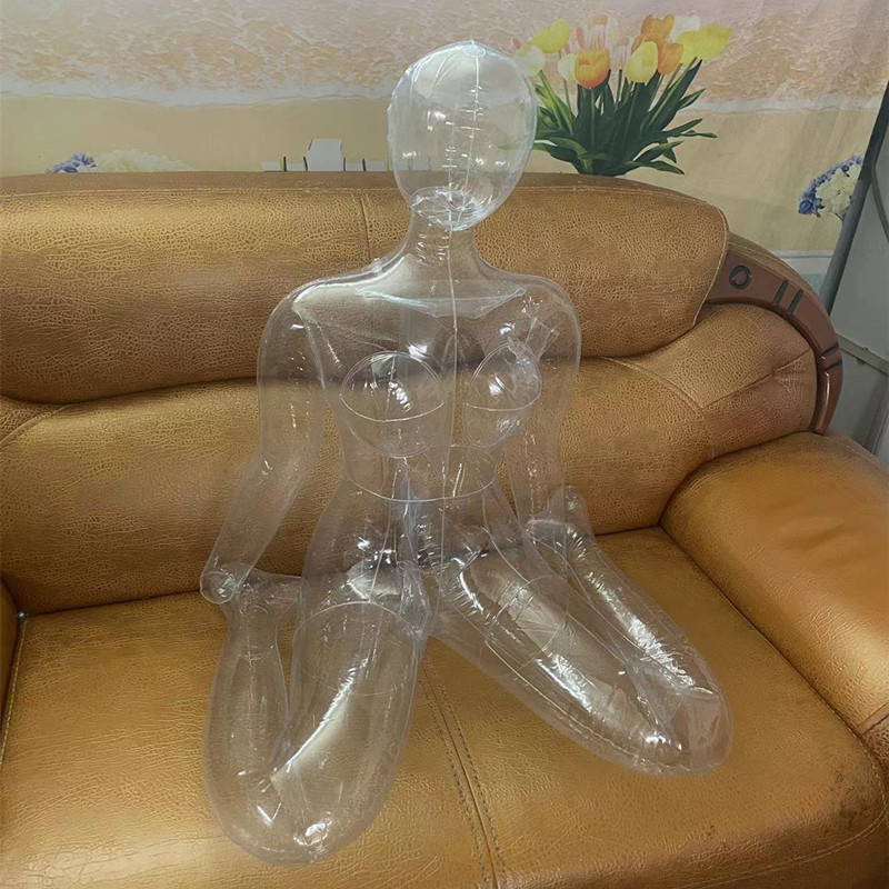 New Products in Stock/Full-Body Inflatable Model M-Leg Female Inflatable Doll Transparent Sex Toy Male Toy