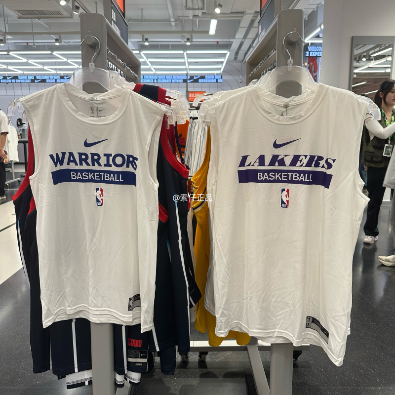 Nike Men's Warriors Lakers Training Quick-Drying Sleeveless Sports T-Shirt Vest Dr6765 Hf1964