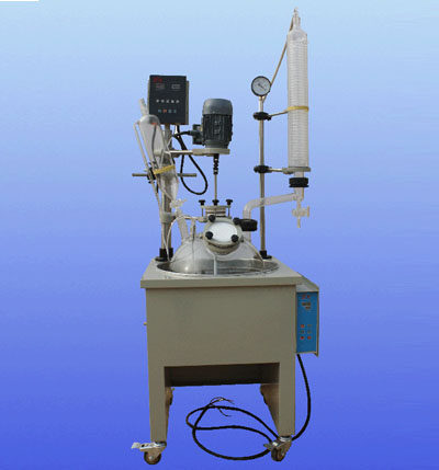 Single-layer glass reaction kettle 50L monolayer glass reaction kettle glass reaction kettle factory price direct