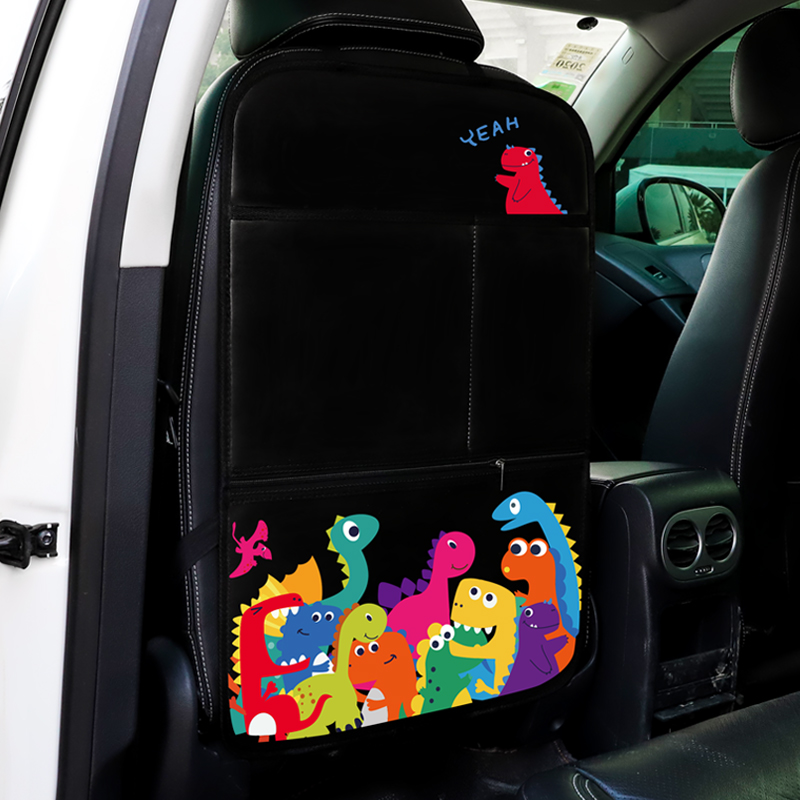Ô tô con ghế an toàn chống đá pad chống mài pad túi lưu trữ phía sau treo túi lại túi bộ sưu tập phổ biến.